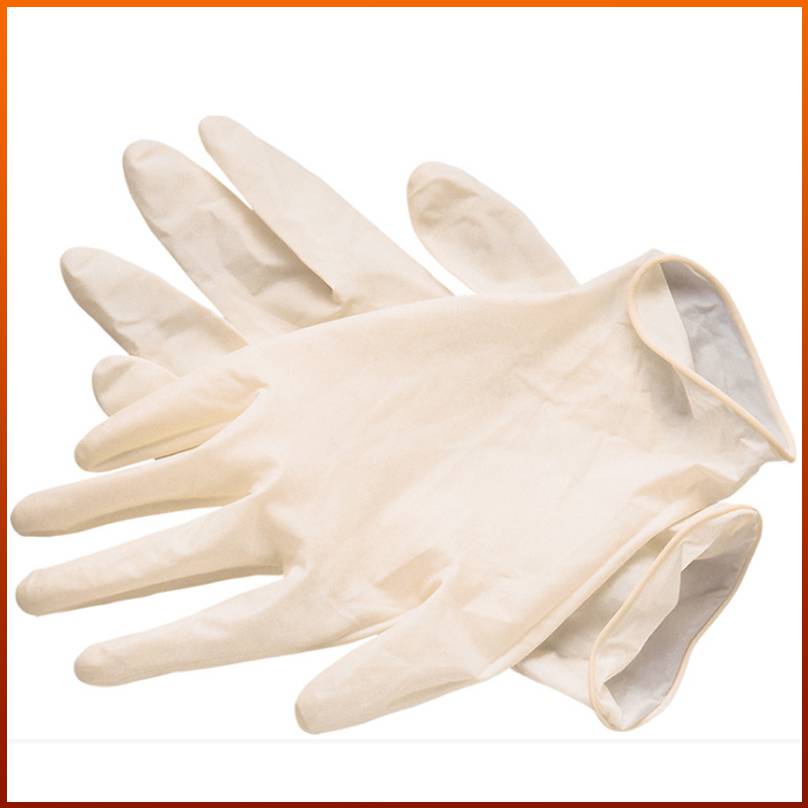 一次性無粉乳膠手套 橡膠食品級 實驗室防護手套 光明乳膠手套